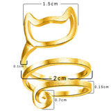 Spiral Cat Ring