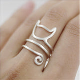 Spiral Cat Ring