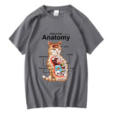 Anatomy of Cat 100% cotton