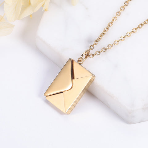 Love Letter Envelope Pendant Necklace