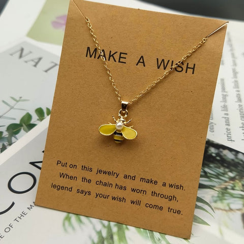 Bee Necklace With Note