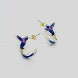 Bohemia Blue Hummingbird Earrings