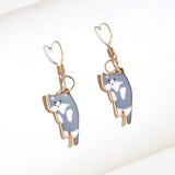 DANGLING CATS EARRING