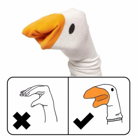 Funny Goose Head Socks