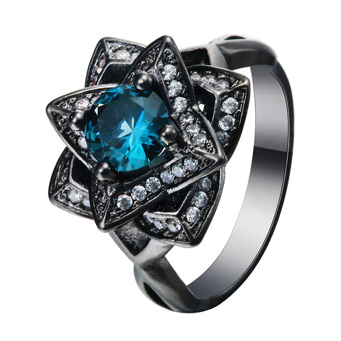 Topaz Love Flower Ring