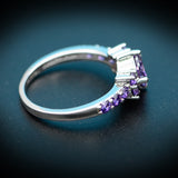 Exquisite Amethyst Silver Ring