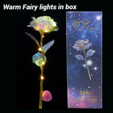 Colorful LED Fairy Rose Artificial Galaxy Rose