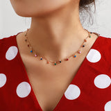 Charming Colorful Stone Necklace