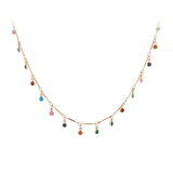 Charming Colorful Stone Necklace