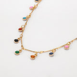 Charming Colorful Stone Necklace