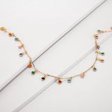 Charming Colorful Stone Necklace