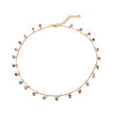 Charming Colorful Stone Necklace