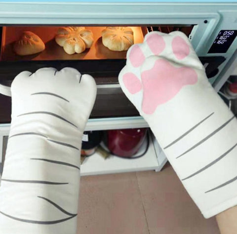 Cat Paws Oven Mitts