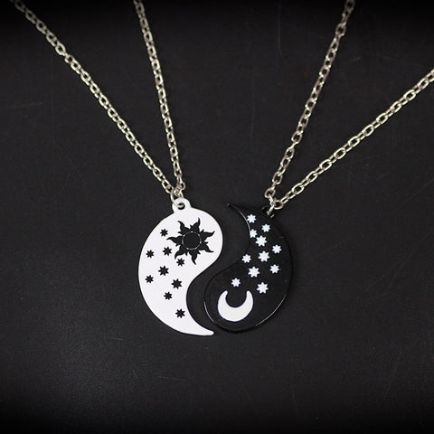 Sun Moon Friendship Necklace