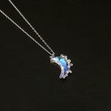 Glowing Discoloration Moon Necklace