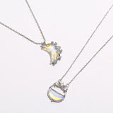 Glowing Discoloration Moon Necklace