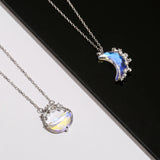 Glowing Discoloration Moon Necklace