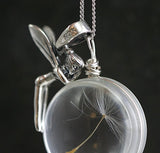 Exquisite Fairy Real Dandelion Necklace