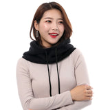 Cashmere Hooded Neck Collar Cap