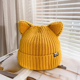 Warm Knitted Cat Ears Beanie