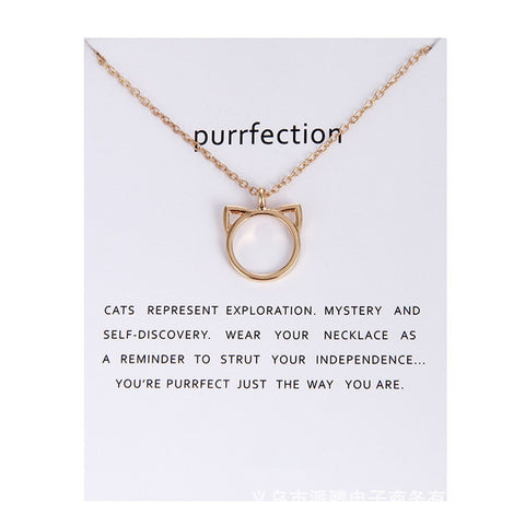 Purrfection Cat Ear Necklace