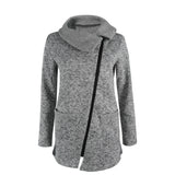 Slant Zipper Fleece Jacket