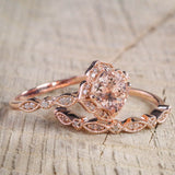 Crystal Rose Ring - 2 Pcs