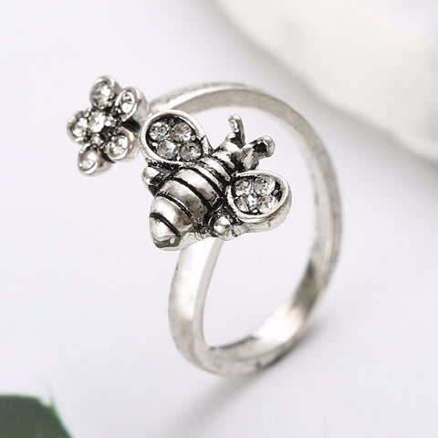 Save The Bees - Adjustable Little Bee Ring