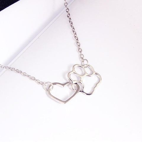 Heart x Paw Necklace