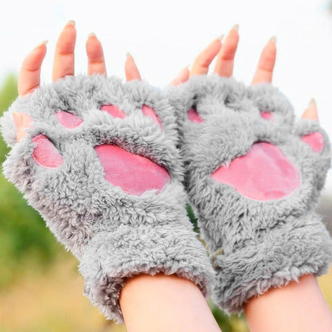 Bear Claw Fingerless Gloves