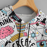 Colourfully Crop Hoodie