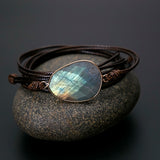 Labradorite Natural Stone Friendship Rope Bracelet