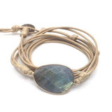 Labradorite Natural Stone Friendship Rope Bracelet