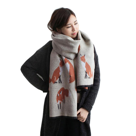 Cashmere Scarf Fox