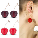 Realistic Cherry Earrings