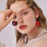 Realistic Cherry Earrings