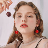 Realistic Cherry Earrings