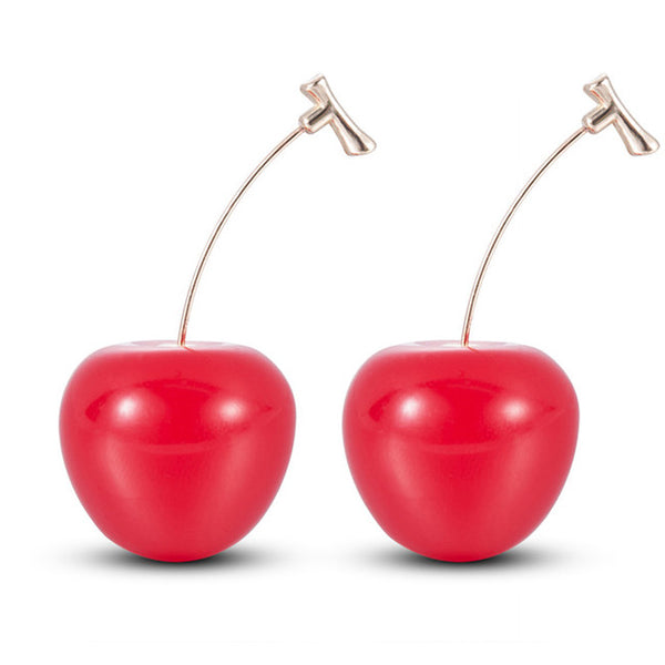 Realistic Cherry Earrings