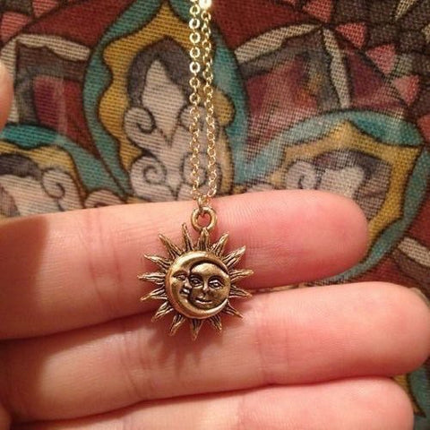 Sun and Moon Necklace